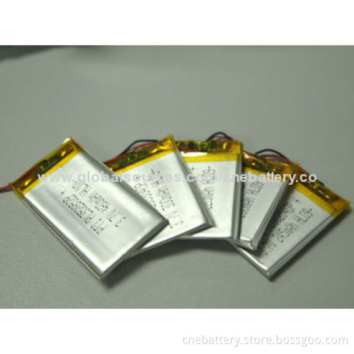 3.7V 850mAh Lithium Polymer Battery for Solar Key Chains, Electric Toys and Watches, GPS, GPRS, POS